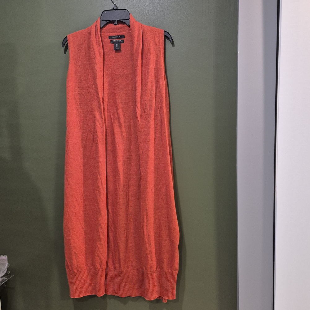 Tahari Merino Wool Blend Sweater in Bold Red